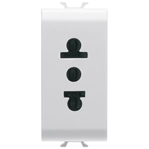 GEWISS - GEWGW10288 PRESA ST.EUROAMERICANO 2P+T 15A BIANCO