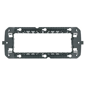 GEWISS - GEWGW16825 SUPPORTO STANDARD FRANCESE - 6 POSTI A VITE - INTERASSE ORIZZONTALE 2X57mm - CHORUSMART