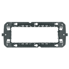 GEWISS - GEWGW16825 SUPPORTO STANDARD FRANCESE - 6 POSTI A VITE - INTERASSE ORIZZONTALE 2X57mm - CHORUSMART