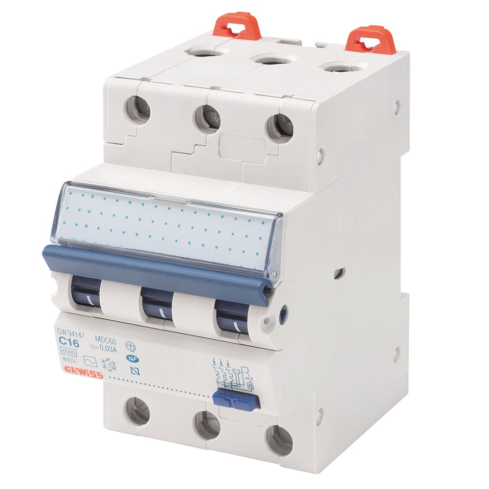 GEWISS - GEWGW94156 INT.MAG.DIF.COM.3P C10 6KA AC/0,3 3M