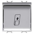 GEWISS - GEWGW14039 INTERRUTTORE UNIVERSALE A BADGE - UNIPOLARE NA 16AX - ILLUMINABILE - 2 MODULI - TITANIO - CHORUSMART