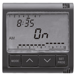 GEWISS - GEWGW21825 PROGR.EL.GIOR./SETT.-1 CANALE 230V SY/BK