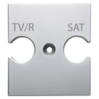GEWISS - GEWGW14387 SUPPORTO UNIVERSALE - PRESE COMBINATE TV/R-SAT - TITANIO - CHORUSMART