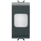 GEWISS - GEWGW12662 LAMPADA ANTI BLACK-OUT - 230V ac 50/60 Hz 1h - 1 MODULO - NERO SATINATO - CHORUSMART