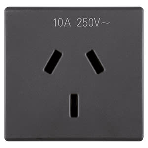 GEWISS - GEWGW21357 PRESA 2P+T 10A ST.AUSTR.SY/BK