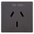 GEWISS - GEWGW21357 PRESA 2P+T 10A ST.AUSTR.SY/BK