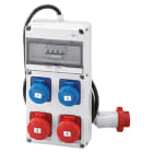 GEWISS - GEWGW68204N Q-DIN 10 ASC - MOBILE E PORTATILE - CON CAVO E SPINA - 2 2P+T 16A IEC309 + 2 3P+T 16A IEC309 - IP65