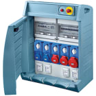 GEWISS - GEWGW68541 Q-BOX 4 - CON MORSETTIERA - CABLATO - 4 PRESE STANDARD TEDESCO 16A + 2 2P+T 16 A + 2 3P+T 16A + 1 3P+N+T 16 A - IP55