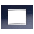 GEWISS - GEWGW16203MH PLACCA LUX 3P METAL.BLU CHIC