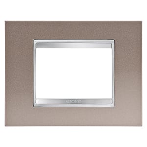GEWISS - GEWGW16203MP PLACCA LUX 3P METAL.BRONZO PERLATO
