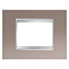GEWISS - GEWGW16203MP PLACCA LUX 3P METAL.BRONZO PERLATO