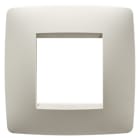 GEWISS - GEWGW16122TI PLACCA ONE INTERNATIONAL - IN TECNOPOLIMERO - 2 POSTI - AVORIO - CHORUSMART
