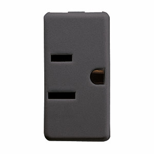 GEWISS - GEWGW21214 PRESA 2P+T 15A 125V ST.USA SY/BK