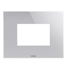 GEWISS - GEWGW16903CT PLACCA ICE - IN VETRO - 3 POSTI - TITANIO - CHORUSMART