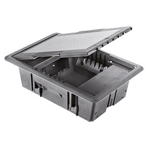 GEWISS - GEWGW24611 TORRETTA A SCOMPARSA - COPERCHIO INOX - 10 MODULI SYSTEM