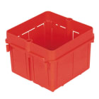 GEWISS - GEWGW24231 SCATOLA QUADRATA DA INCASSO - 2 POSTI COMPONIBILE - HALOGEN FREE - 70x70x50