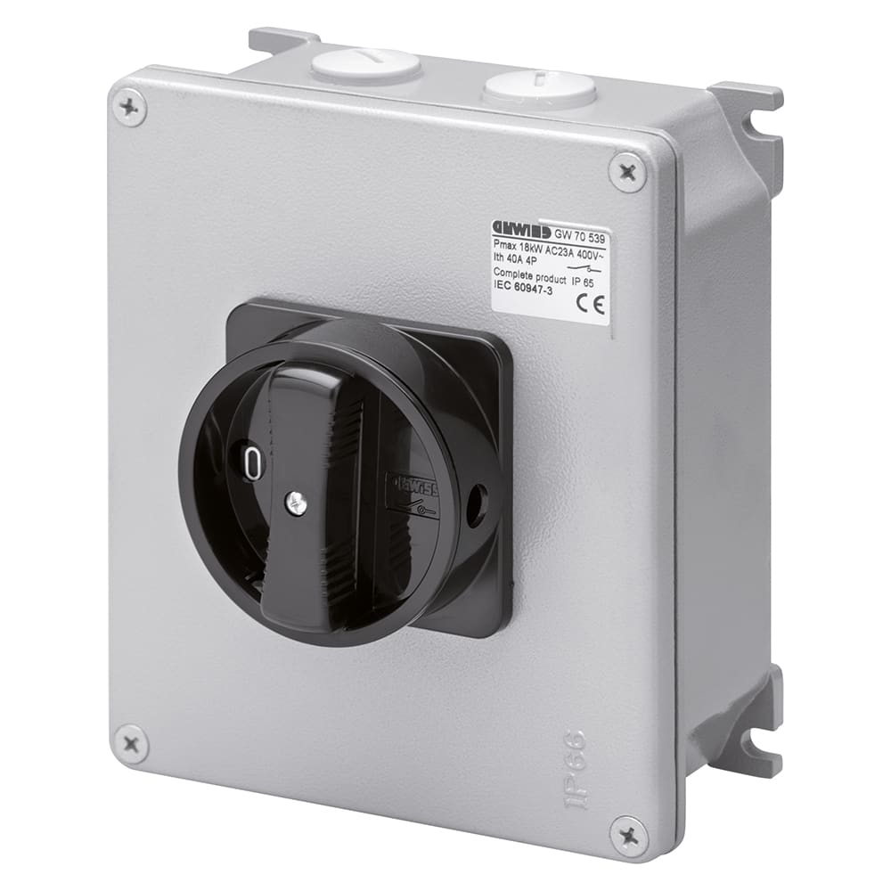 GEWISS - GEWGW70459 INTERRUTTORE ROT.ST.3P 100A M.NERA ATEX