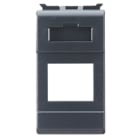 GEWISS - GEWGW30287 CONTENITORE VUOTO PREDISPOSTO PER ALLOGGIAMENTO CONNETTORI - AMP/KEYSTON JACK - 1 MODULO - PLAYBUS
