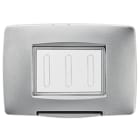 GEWISS - GEWGW16703VT PLACCA STAGNA STANDARD ITALIANO - 3 POSTI IP55 - TITANIO - CHORUSMART