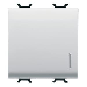 GEWISS - GEWGW10917 PULSANTE SOFT-CLICK - LUMINOSO - CON DIFFUSORE - PER INTERFACCE CONTATTI BUS - 1P NA PRIVO DI POTEN. - 2 MODULI - BIANCO LUCIDO - CHORUSMART