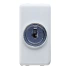 GEWISS - GEWGW20008 DEVIATORE UNIPOLARE 250V ac - 10AX - CON CHIAVE - 1 MODULO - SYSTEM WHITE
