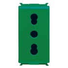 GEWISS - GEWGW30331 PRESA 2P+T 16A BIV.ST.ITALIANO VERDE