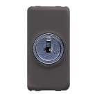 GEWISS - GEWGW21008 DEVIATORE UNIPOLARE 250V ac - 10AX - CON CHIAVE - 1 MODULO - SYSTEM BLACK