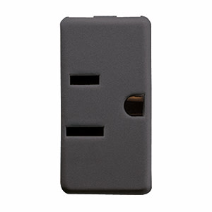 GEWISS - GEWGW21216 PRESA 2P+T 15A 250V ST.USA SY/BK