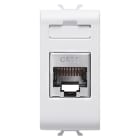 GEWISS - GEWGW10424 PRESA RJ45 - CATEGORIA 6 - FTP - 1 MODULO  CHORUSMART - BIANCO LUCIDO