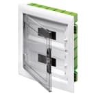 GEWISS - GEWGW40606PM CENTRALINO PROTETTO - GREEN WALL - PER PARETI MOBILI E CARTONGESSO - PORTA TRASPARENTE FUMÉ CON TELAIO ESTRAIBILE - 24 (12X2) MODULI IP40