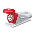 GEWISS - GEWGW62534 PRESA FISSA DA PARETE A 90° - IP67 - 3P+T 125A 380-415V 50/60HZ - ROSSO - 6H - CABLAGGIO A VITE