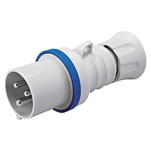 GEWISS - GEWGW60015H SPINA MOBILE DIRITTA HP - IP44/IP54 - 2P+T 32A 200-250V 50/60HZ - BLU - 6H - CABLAGGIO A VITE