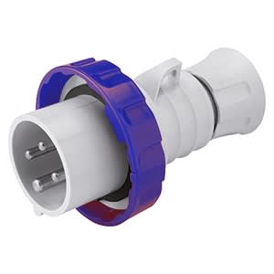 GEWISS - GEWGW60026H SPINA MOBILE DIRITTA HP - IP66/IP67/IP68/IP69 - 2P+T 16A 200-250V 50/60HZ - BLU - 6H - CABLAGGIO A VITE