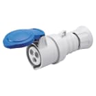 GEWISS - GEWGW62004H PRESA MOBILE DIRITTA HP - IP44/IP54 - 2P+T 16A 200-250V 50/60HZ - BLU - 6H - CABLAGGIO A VITE