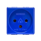 GEWISS - GEWGW20299 PRESA STANDARD ISRAELIANO 250V ac - PER APPLICAZIONI SPECIALI - 2P+T 16A - 2 MODULI - BLU - SYSTEM