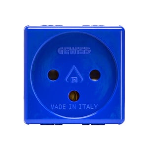 GEWISS - GEWGW20299 PRESA 2P+T 16A ST.ISRAELIANO BLU