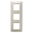 GEWISS - GEWGW16127TI PLACCA ONE INTERNATIONAL - IN TECNOPOLIMERO - 2+2+2 POSTI VERTICALE - AVORIO - CHORUSMART