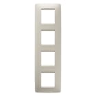 GEWISS - GEWGW16129TI PLACCA ONE INTERNATIONAL - IN TECNOPOLIMERO - 2+2+2+2 POSTI VERTICALE - AVORIO - CHORUSMART