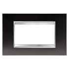 GEWISS - GEWGW16204ML PLACCA LUX 4P METAL CANNA DI FUCILE