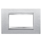 GEWISS - GEWGW16204PB PLACCA LUX 4P PELLE BIANCO