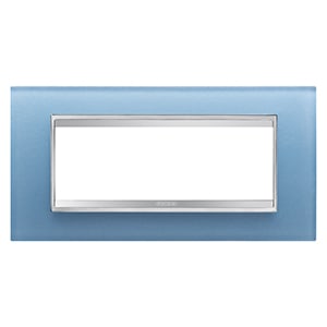 GEWISS - GEWGW16206CA PLACCA LUX 6P VETRO ACQUAMARINA