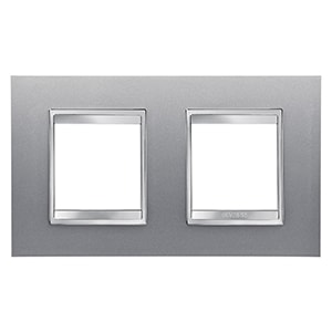 GEWISS - GEWGW16223VT PLACCA LUX INT.2+2M O.TITANIO
