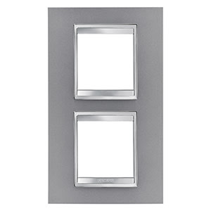 GEWISS - GEWGW16224VT PLACCA LUX INT.2+2M V.71 TITANIO