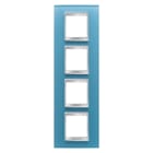 GEWISS - GEWGW16229CA PLACCA LUX INT.2+2+2+2P V.VETRO ACQUAMAR