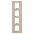 GEWISS - GEWGW16229LA PLACCA LUX INT.2+2+2+2P V.ACERO