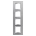 GEWISS - GEWGW16229VT PLACCA LUX INT.2+2+2+2M V.TITANIO