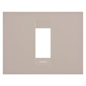 GEWISS - GEWGW16401TC PLACCA GEO - IN TECNOPOLIMERO - 1 POSTO - CANAPA - CHORUSMART