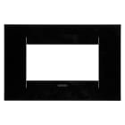GEWISS - GEWGW16404TN PLACCA GEO - IN TECNOPOLIMERO - 4 POSTI - NERO TONER - CHORUSMART