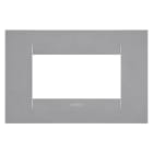 GEWISS - GEWGW16404VT PLACCA GEO - IN TECNOPOLIMERO VERNICIATO - 4 POSTI - TITANIO - CHORUSMART