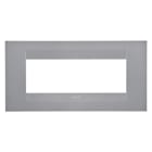 GEWISS - GEWGW16406VT PLACCA GEO - IN TECNOPOLIMERO VERNICIATO - 6 POSTI - TITANIO - CHORUSMART